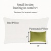 image:imagePipsqueak Microfiber Pillow  Small Mini Tiny  11 x 7 in  Perfect for Travel Cars Airplanes Camping Dogs Toddlers Kids Lumbar Knees and Neck  Ages 2 Yrs and UpOlive