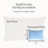 image:imagePipsqueak Microfiber Pillow  Small Mini Tiny  11 x 7 in  Perfect for Travel Cars Airplanes Camping Dogs Toddlers Kids Lumbar Knees and Neck  Ages 2 Yrs and UpLight Blue