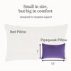 image:imagePipsqueak Microfiber Pillow  Small Mini Tiny  11 x 7 in  Perfect for Travel Cars Airplanes Camping Dogs Toddlers Kids Lumbar Knees and Neck  Ages 2 Yrs and UpPurple