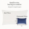 image:imagePipsqueak Microfiber Pillow  Small Mini Tiny  11 x 7 in  Perfect for Travel Cars Airplanes Camping Dogs Toddlers Kids Lumbar Knees and Neck  Ages 2 Yrs and UpBlue