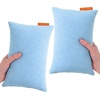 image:imagePipsqueak Microfiber Pillow  Small Mini Tiny  11 x 7 in  Perfect for Travel Cars Airplanes Camping Dogs Toddlers Kids Lumbar Knees and Neck  Ages 2 Yrs and UpLight Blue