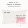 image:imagePipsqueak Microfiber Pillow  Small Mini Tiny  11 x 7 in  Perfect for Travel Cars Airplanes Camping Dogs Toddlers Kids Lumbar Knees and Neck  Ages 2 Yrs and UpPink
