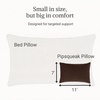 image:imagePipsqueak Microfiber Pillow  Small Mini Tiny  11 x 7 in  Perfect for Travel Cars Airplanes Camping Dogs Toddlers Kids Lumbar Knees and Neck  Ages 2 Yrs and UpBrown