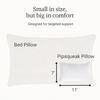 image:imagePipsqueak Microfiber Pillow  Small Mini Tiny  11 x 7 in  Perfect for Travel Cars Airplanes Camping Dogs Toddlers Kids Lumbar Knees and Neck  Ages 2 Yrs and UpWhite
