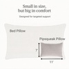 image:imagePipsqueak Microfiber Pillow  Small Mini Tiny  11 x 7 in  Perfect for Travel Cars Airplanes Camping Dogs Toddlers Kids Lumbar Knees and Neck  Ages 2 Yrs and UpGray