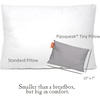 image:imagePipsqueak Pillow  Small Mini Tiny  11 x 7 in  Perfect for Travel Cars Airplanes Camping Dogs Toddlers Kids Lumbar Knees and Neck  Ages 2 Yrs and UpGray