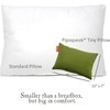 image:imagePipsqueak Pillow  Small Mini Tiny  11 x 7 in  Perfect for Travel Cars Airplanes Camping Dogs Toddlers Kids Lumbar Knees and Neck  Ages 2 Yrs and UpOlive