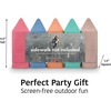 image:imageUrban Infant NonToxic Washable Sidewalk Chalk for Toddlers and Kids  NonRoll Design Outdoor 5 Jumbo Sticks Giftable and Vibrant Color Sets Reusable PouchOriginal