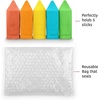 image:imageUrban Infant NonToxic Washable Sidewalk Chalk for Toddlers and Kids  NonRoll Design Outdoor 5 Jumbo Sticks Giftable and Vibrant Color Sets Reusable PouchSherbet