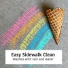 image:imageUrban Infant NonToxic Washable Sidewalk Chalk for Toddlers and Kids  NonRoll Design Outdoor 5 Jumbo Sticks Giftable and Vibrant Color Sets Reusable PouchSherbet