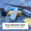 image:imageUrban Infant NonToxic Washable Sidewalk Chalk for Toddlers and Kids  NonRoll Design Outdoor 5 Jumbo Sticks Giftable and Vibrant Color Sets Reusable PouchStarry Night
