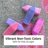 image:imageUrban Infant NonToxic Washable Sidewalk Chalk for Toddlers and Kids  NonRoll Design Outdoor 5 Jumbo Sticks Giftable and Vibrant Color Sets Reusable PouchBerry Land