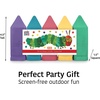 image:imageUrban Infant NonToxic Washable Sidewalk Chalk for Toddlers and Kids  NonRoll Design Outdoor 5 Jumbo Sticks Giftable and Vibrant Color Sets Reusable PouchCaterpillar