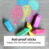 image:imageUrban Infant NonToxic Washable Sidewalk Chalk for Toddlers and Kids  NonRoll Design Outdoor 5 Jumbo Sticks Giftable and Vibrant Color Sets Reusable PouchBirthday