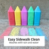 image:imageUrban Infant NonToxic Washable Sidewalk Chalk for Toddlers and Kids  NonRoll Design Outdoor 5 Jumbo Sticks Giftable and Vibrant Color Sets Reusable PouchBirthday