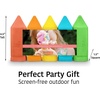 image:imageUrban Infant NonToxic Washable Sidewalk Chalk for Toddlers and Kids  NonRoll Design Outdoor 5 Jumbo Sticks Giftable and Vibrant Color Sets Reusable PouchSherbet