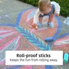 image:imageUrban Infant NonToxic Washable Sidewalk Chalk for Toddlers and Kids  NonRoll Design Outdoor 5 Jumbo Sticks Giftable and Vibrant Color Sets Reusable PouchSherbet