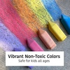 image:imageUrban Infant NonToxic Washable Sidewalk Chalk for Toddlers and Kids  NonRoll Design Outdoor 5 Jumbo Sticks Giftable and Vibrant Color Sets Reusable PouchRainbow