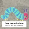 image:imageUrban Infant NonToxic Washable Sidewalk Chalk for Toddlers and Kids  NonRoll Design Outdoor 5 Jumbo Sticks Giftable and Vibrant Color Sets Reusable PouchCaterpillar