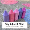image:imageUrban Infant NonToxic Washable Sidewalk Chalk for Toddlers and Kids  NonRoll Design Outdoor 5 Jumbo Sticks Giftable and Vibrant Color Sets Reusable PouchBerry Land