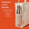 image:imageUrban Infant Pipsqueak ZipTop Travel Tote Lightweight Commuter Work Bag CarryOn Day Bag 13x11x5 inCream