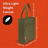 image:imageUrban Infant Pipsqueak ZipTop Travel Tote Lightweight Commuter Work Bag CarryOn Day Bag 13x11x5 inOlive