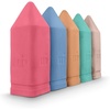 image:imageUrban Infant NonToxic Washable Sidewalk Chalk for Toddlers and Kids  NonRoll Design Outdoor 5 Jumbo Sticks Giftable and Vibrant Color Sets Reusable PouchOriginal