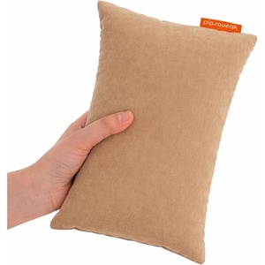 image:imagePipsqueak Microfiber Pillow  Small Mini Tiny  11 x 7 in  Perfect for Travel Cars Airplanes Camping Dogs Toddlers Kids Lumbar Knees and Neck  Ages 2 Yrs and UpKhaki