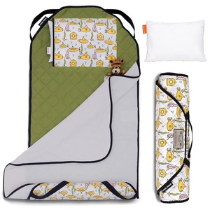 image:imageTot Cot Kids Nap Mat  Toddler Preschool Daycare Bedding Cover  Quilted Sheet with Attached Blanket Pillow Elastic Bands 25 yrs 52 x 22 MachineWashable PersonalizedSubmarines