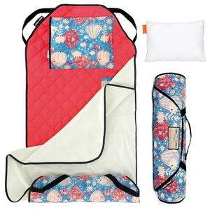 image:imageTot Cot Kids Nap Mat  Toddler Preschool Daycare Bedding Cover  Quilted Sheet with Attached Blanket Pillow Elastic Bands 25 yrs 52 x 22 MachineWashable PersonalizedBalloons