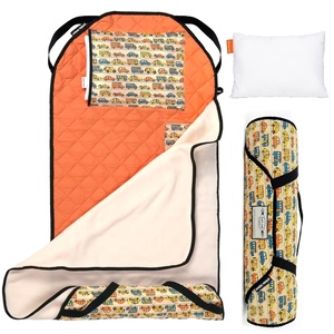 image:imageTot Cot Kids Nap Mat  Toddler Preschool Daycare Bedding Cover  Quilted Sheet with Attached Blanket Pillow Elastic Bands 25 yrs 52 x 22 MachineWashable PersonalizedTraffic