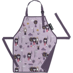 image:imageUrban Infant Little Helper Cooking Apron for Toddlers Kids Children  Adjustable Apron Great Gift for Boys Girls and Grandchildren for Cooking Baking Art and Gardening PersonalizedViolet
