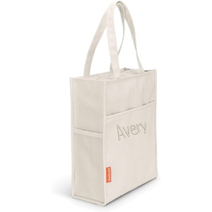 image:imageUrban Infant Pipsqueak ZipTop Travel Tote Lightweight Commuter Work Bag CarryOn Day Bag 13x11x5 inCream